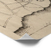 Vintage Karte von Konstantinopel (1859) Poster (Ecke)