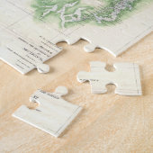 Vintage Karte von Küstenwashington-Staat (1857) Puzzle (Seite)