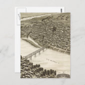 Vintage Karte von Laredo Texas (1892) (Vorne/Hinten)