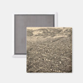 Vintage Karte von Leadville CO (1882) Magnet (Vorderseite/Rückseite)