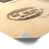 Vintage Karte von Leadville CO (1882) Poster (Ecke)