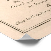 Vintage Karte von Leuven Belgium (1746) Poster (Ecke)