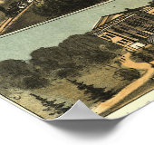 Vintage Karte von Lexington Kentucky (1871) Poster (Ecke)