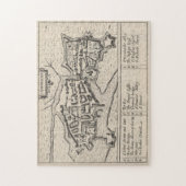 Vintage Karte von Limerick Irland (1618) Puzzle (Vertikal)