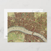 Vintage Karte von London (17. Jahrhundert) (Vorne/Hinten)
