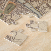Vintage Karte von London England (1807) Puzzle (Seite)