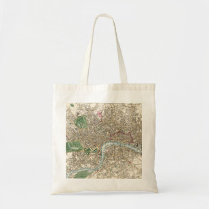 Vintage Karte von London England (1853) Tragetasche