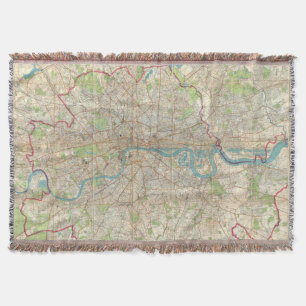 Vintage Karte von London England (1900) Decke