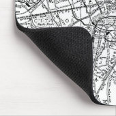 Vintage Karte von London England (1911) Mousepad (Ecke)