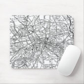 Vintage Karte von London England (1911) Mousepad (Mit Mouse)