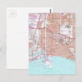 Vintage Karte von Long Beach California (1964) (Vorne/Hinten)