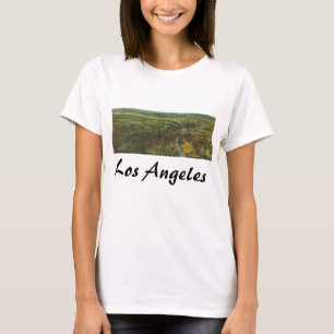 Vintage Karte von Los Angeles, Kalifornien und Flu T-Shirt