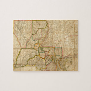 Vintage Karte von Louisiana (1816) Puzzle