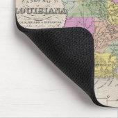 Vintage Karte von Louisiana (1853) Mousepad (Ecke)