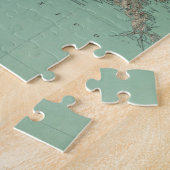 Vintage Karte von Louisiana (1887) Puzzle (Seite)