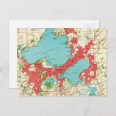 Vintage Karte von Madison Wisconsin (1959) (Vorne/Hinten)