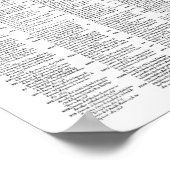 Vintage Karte von Madrid Spanien (1656) BW Poster (Ecke)