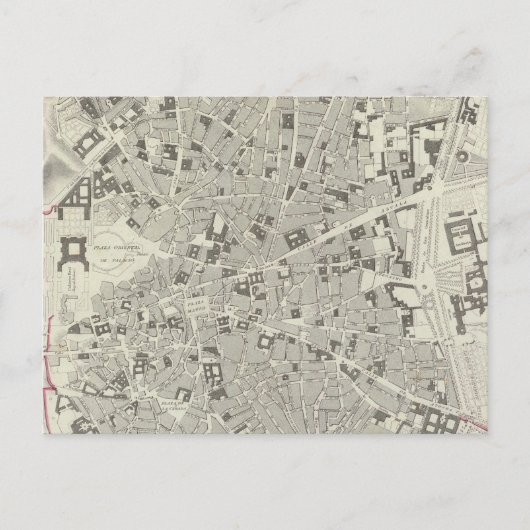 Vintage Karte von Madrid Spanien (1831) (Vorderseite)