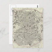 Vintage Karte von Madrid Spanien (1831) (Vorne/Hinten)
