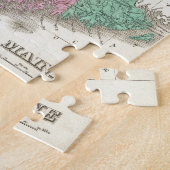 Vintage Karte von Maine (1827) Puzzle (Seite)