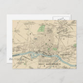 Vintage Karte von Manchester NH (1892) (Vorne/Hinten)