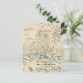 Vintage Karte von Manchester NH (1892) (Stehend Vorderseite)