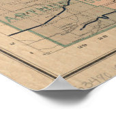 Vintage Karte von Manitoba (1903) Poster (Ecke)