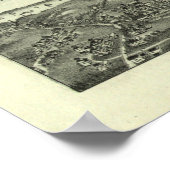 Vintage Karte von Marblehead MA (1882) Poster (Ecke)