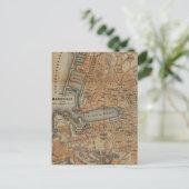 Vintage Karte von Marseille Frankreich (1914) (Stehend Vorderseite)