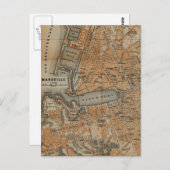 Vintage Karte von Marseille Frankreich (1914) (Vorne/Hinten)