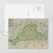 Vintage Karte von Marthas Vineyard (1913) (Vorne/Hinten)