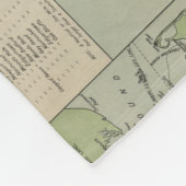 Vintage Karte von Marthas Vineyard (1913) Fleecedecke (Ecke)