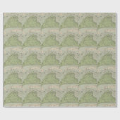 Vintage Karte von Marthas Vineyard (1913) Geschenkpapier (Flach)