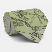 Vintage Karte von Marthas Vineyard (1913) Krawatte (Gerollt)