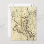 Vintage Karte von Maryland (1796) (Vorne/Hinten)