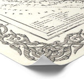 Vintage Karte von Maryland (1855) Poster (Ecke)