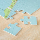 Vintage Karte von Melbourne Florida (1949) Puzzle (Seite)