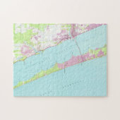 Vintage Karte von Melbourne Florida (1949) Puzzle (Horizontal)