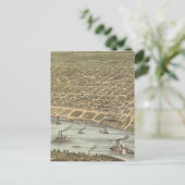 Vintage Karte von Memphis Tennessee (1870) (Stehend Vorderseite)