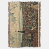 Vintage Karte von Milwaukee WI (1898) Decke (Vorderseite Vertikal)