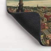 Vintage Karte von Milwaukee WI (1898) Mousepad (Ecke)