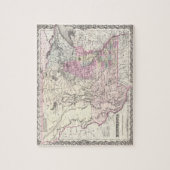 Vintage Karte von Minnesota (1855) Puzzle (Vertikal)