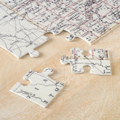 Vintage Karte von Missouri (1883) Puzzle (Seite)