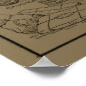 Vintage Karte von Missouri (1912) - Tan Poster (Ecke)