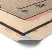 Vintage Karte von Montana (1885) Poster (Ecke)