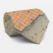 Vintage Karte von Montevideo Uruguay (1867) Krawatte (Gerollt)