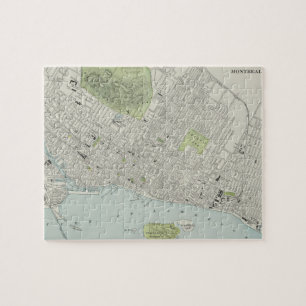 Vintage Karte von Montreal (1901) Puzzle