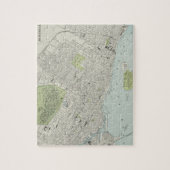 Vintage Karte von Montreal (1901) Puzzle (Vertikal)