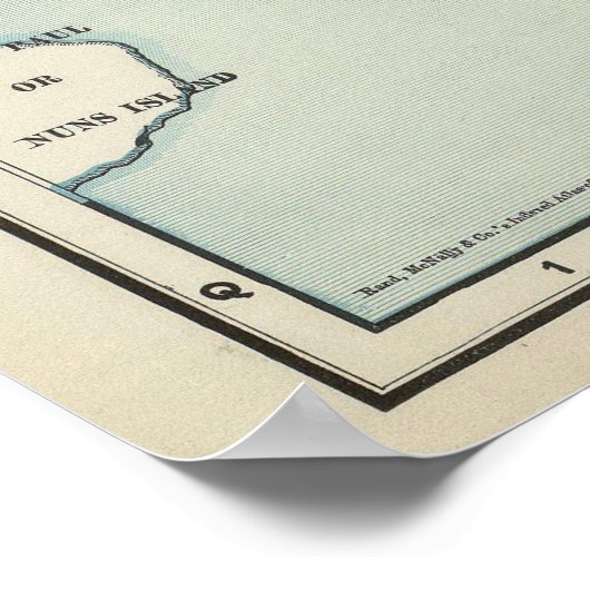 Vintage Karte von Montreal (1903) Poster (Ecke)