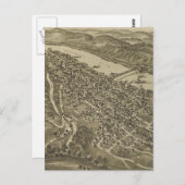 Vintage Karte von Morgantown WV (1897) (Vorne/Hinten)